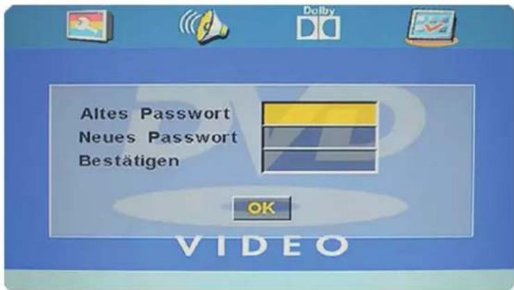 Altes Password Neues Password Bestätigen OK VIDEO