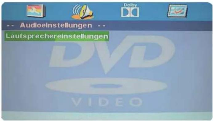 Audioinstellungen -- Lautsprechereinstellungen