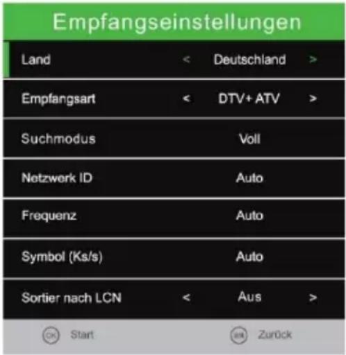 Reflexion LEDW160 - DVB-C Auto Tuning - 1
