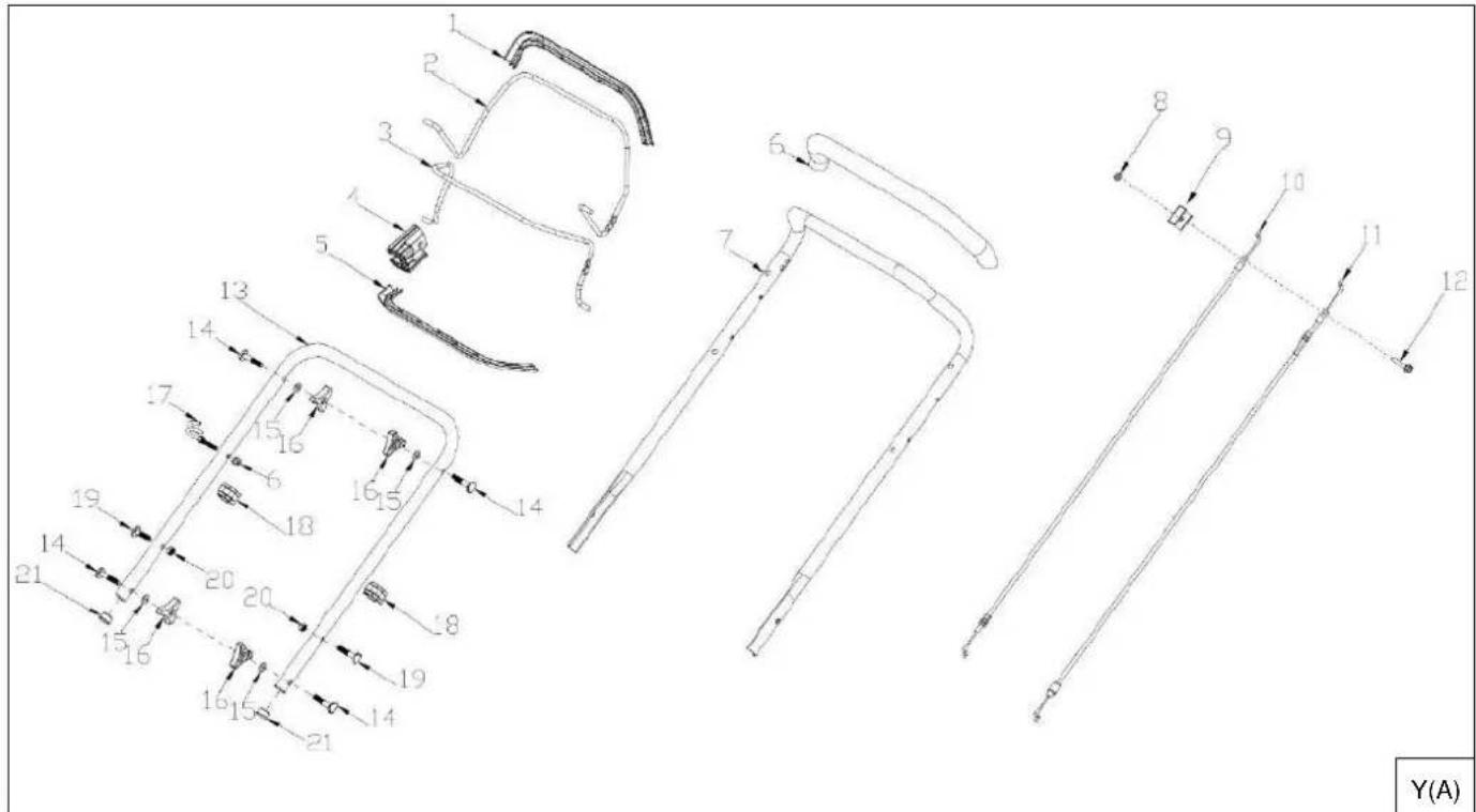Technical diagram of a device with numbered parts, likely part of a device assembly or assembly.
