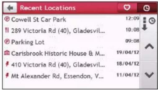 Recent Locations Cowell St Car Park 12:09 289 Victoria Rd (40), Gladesvil... 10:08 Parking Lot 09:08 Carisbrook Historic House & M... 19/04/12 410 Victoria Rd (40), Gladesvil... 18/04/12 Mt Alexander Rd, Essendon, V... 11/04/12