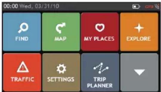 00:00 Wed, 03/31/10 FIND MAP MY PLACES EXPLORE TRAFFIC SETTINGS TRIP PLANNER