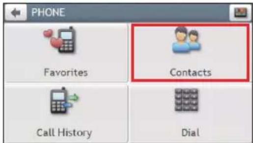 PHONE Favorites Contacts Call History Dial