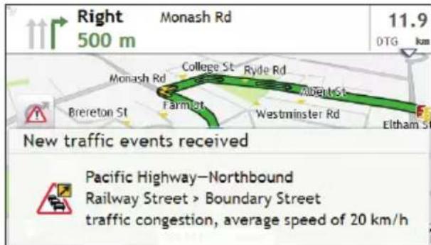 Right 500 m Monash Rd 11.9 DTG km College St Ryde Rd Monash Rd Alberta St Farmist Westminster Rd Eltham St New traffic events received Pacific Highway—Northbound Railway Street > Boundary Street traffic congestion, average speed of 20 km/h
