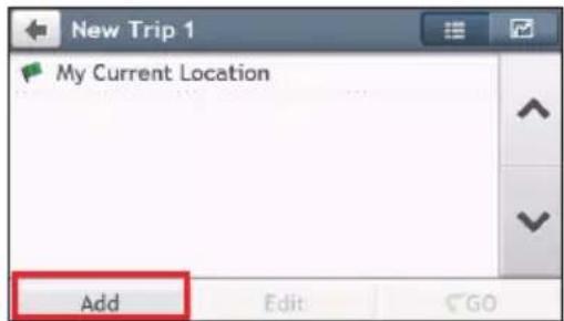 New Trip 1 My Current Location Add Edit GO