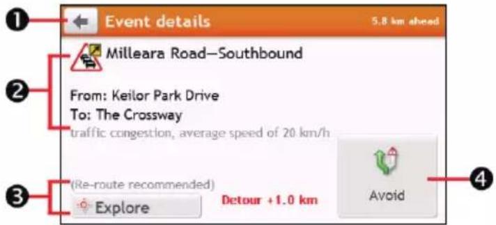 Event details 5.8 km ahead Milleara Road—Southbound From: Keilor Park Drive To: The Crossway traffic congestion, average speed of 20 km/h (Re-route recommended) Explore Detour +1.0 km Avoid