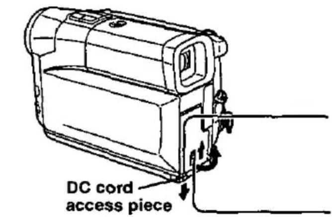 DC cord access piece