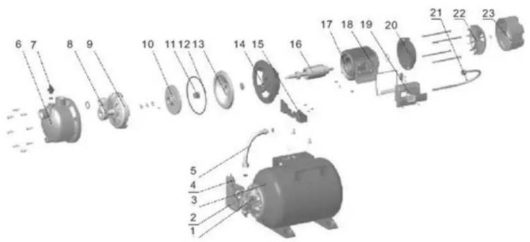 DEDRA DED8875 - Hydrofor - 4