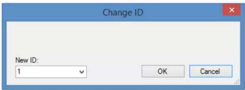 Change ID New ID: 1 OK Cancel