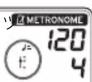 KORG TM-70F - テンポ、拍子を設定する - 1