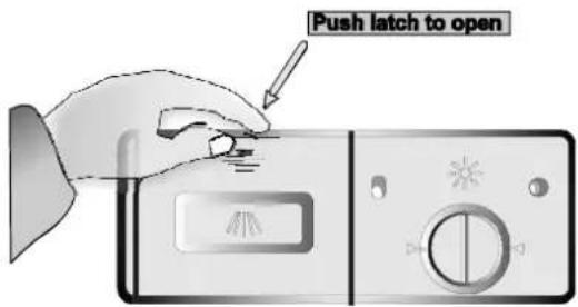 Push latch to open