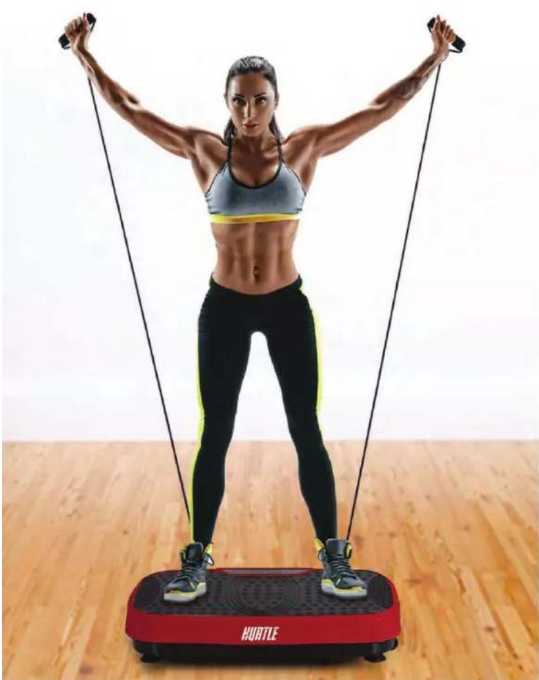 Hurtle HURVBTR36RD - Standing Vibration Fitness Machine - 1