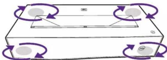 BENQ V5000i - Adjusting the projection angle - 1