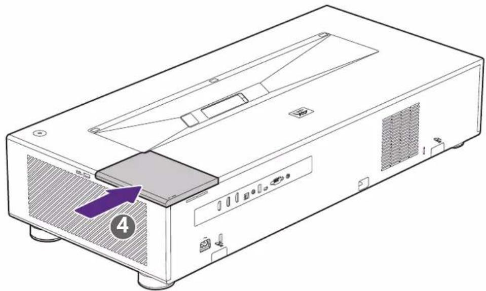 BENQ V5000i - Installing the Android TV dongle - 2