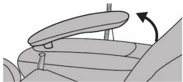 Diagram of a car seatbelt mechanism showing a roller being lifted by an arrow (no text or symbols present).
