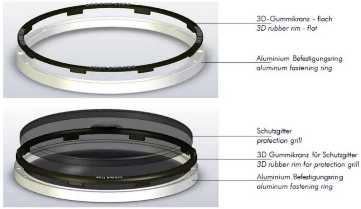 Ground Zero GZPW 10SQ - Mounting ring - 1