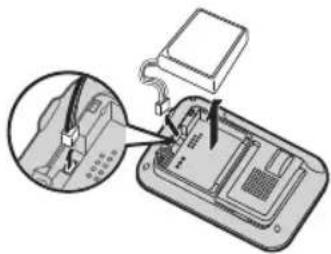 Diagram showing a device with labeled components and an inset close-up of the main body area, likely illustrating a mechanical or electronic assembly.