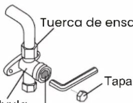 Tuerca de ensa vula Tapa