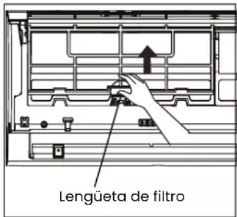Lengüeta de filtro