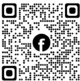 QR code with central Facebook logo, likely linking to a digital resource or website