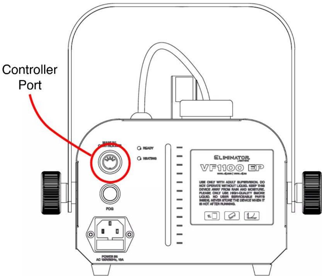 Controller Port MANUAL CONTROLLER ● READY ● HEATING POG POWER 86 AC 120/50Hz, 10A ELIMINATOR LENTING VF1100 EP www-4.com | www-4.com USE ONLY WITH ADULT SUPERVISION. DO NOT OPERATE WITHOUT LIQUID. KEEP THIS DEVICE AWAY FROM RAIN AND MOISTURE. PLEASE ONLY USE HIGH-QUALITY BMOKE LIQUID. NO USER SERVICEABLE PARTS INSIDE. NEVER STONE THE DEVICE WHEN IT IS HOT AFTER RUNNING. 1L □ [ ] [ ] [ ]