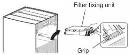 Filter fixing unit Grip