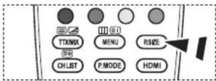 TTXMIX MENU P.SIZE CH LIST P.MODE HDMI