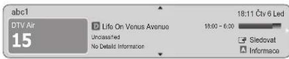 abc1 DTV Air 15 D Life On Venus Avenue Unclassified No Detail Information 18:11 Čtv 6 Led 19:00 - 6:00 Sledovat Informace