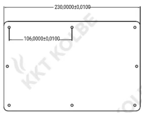 230,0000±0,0100 106,0000±0,0100 KKT KOBE
