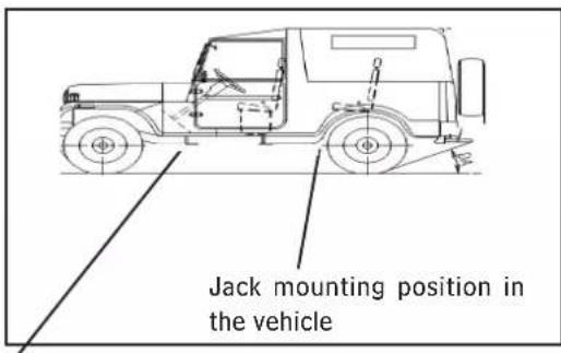 Mahindra THAR (2009) - SPARE WHEEL MOUNTING : - 2
