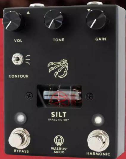 VOL TONE GAIN CONTOUR SILT HARMONIC FUZZ BYPASS WALRUS® AUDIO HARMONIC