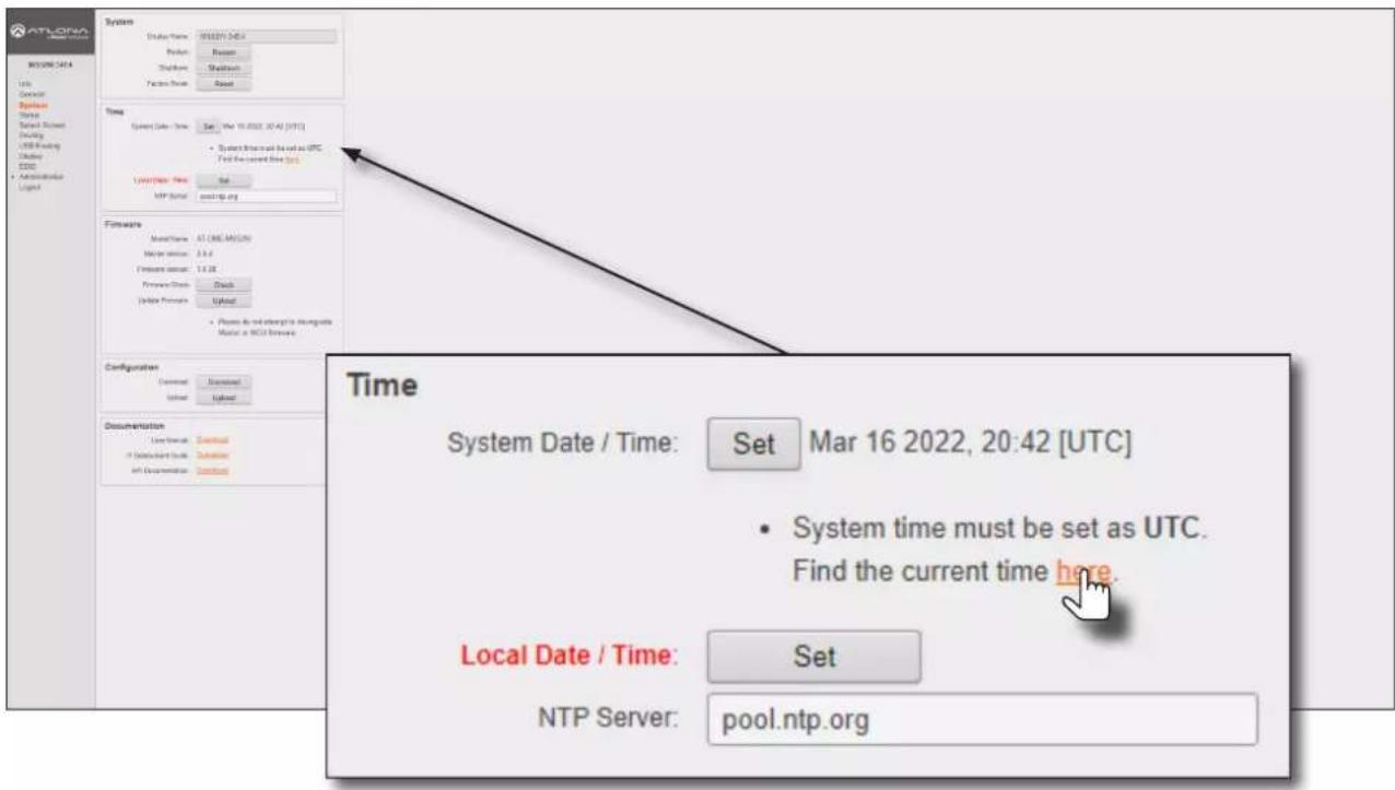 SYSTEM Display Name: WEDY-364 Symbol: Reason Shelfing: Shelfing Factors: Reason Time Current Date / Time: Set Mar 16 2022, 20:42 [UTC] • System time must be set as UTC. Find the current time (up): Local Date / Time: Set MTP Server: pool.ntp.org Firmware Model/Name: AT ONE MSCI Marker Version: J.4.4 Preview Version: 1.4.2K Preview Chain: Quick Update Provider: Upload • Please be not changed to https://www.mcp.org/MCBI software Configuration Command: Download Order: Upload Documentation Local Service: Download Document Tools: Download All Documentation: Download Time System Date / Time: Set Mar 16 2022, 20:42 [UTC] • System time must be set as UTC. Find the current time here. Local Date / Time: Set NTP Server: pool.ntp.org