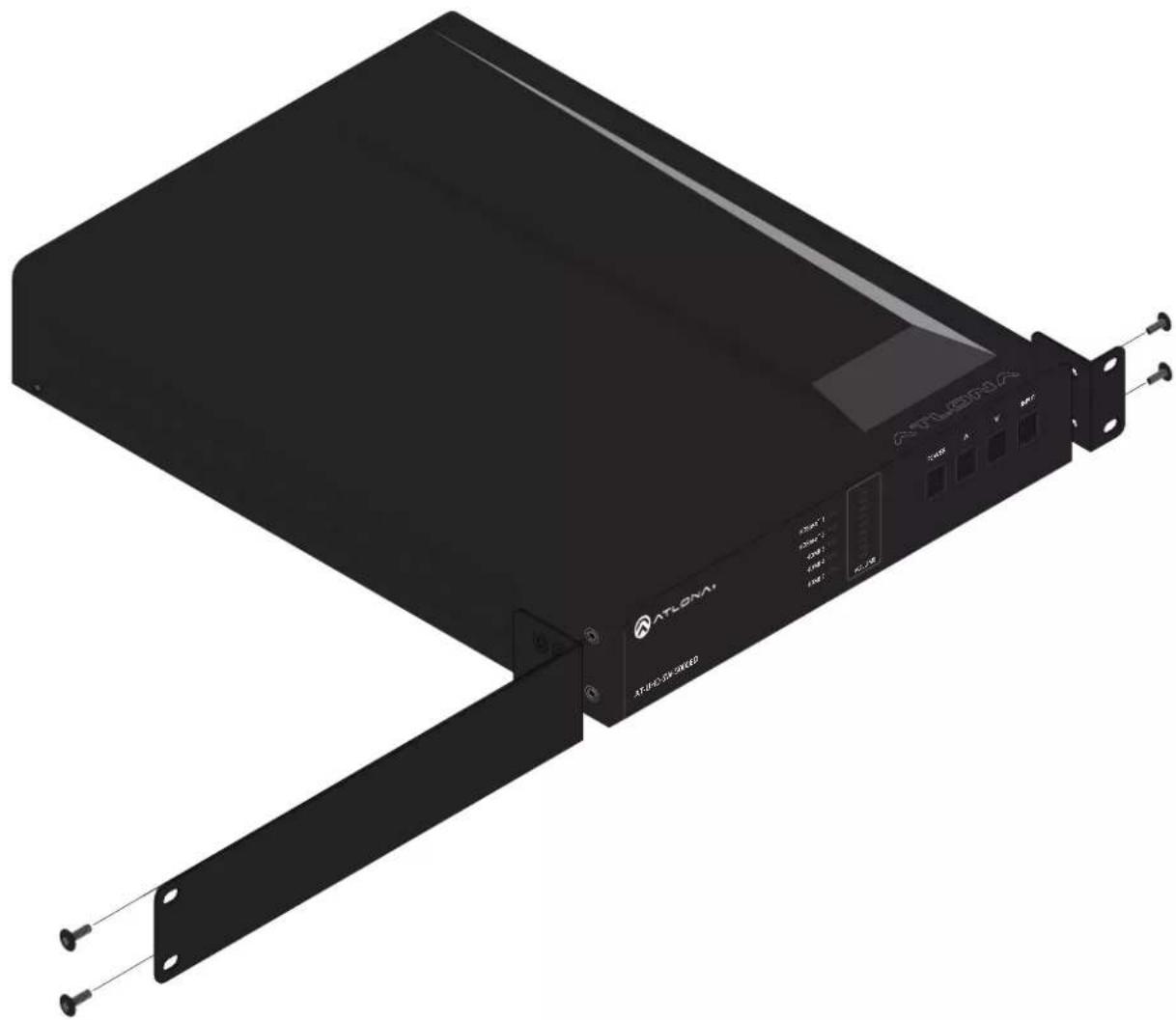 Atlona AT-UHD-SW-5000ED - Single Unit Rack Installation - 1