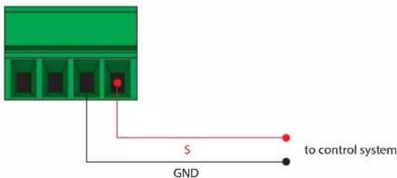 S GND to control system