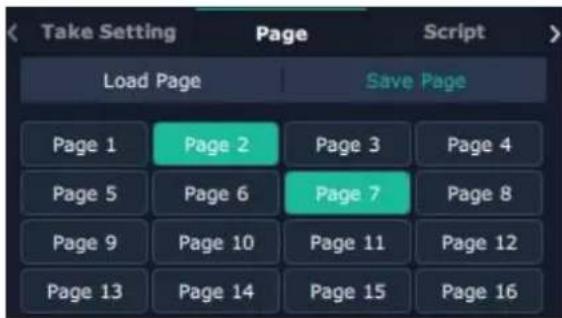 Take Setting Page Script Load Page Save Page Page 1 Page 2 Page 3 Page 4 Page 5 Page 6 Page 7 Page 8 Page 9 Page 10 Page 11 Page 12 Page 13 Page 14 Page 15 Page 16