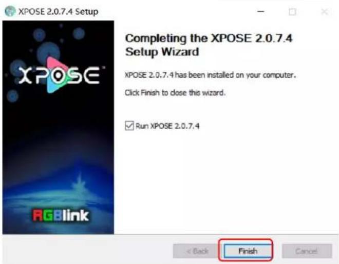 XPOSE 2.0.7.4 Setup Completing the XPOSE 2.0.7.4 Setup Wizard XPOSE 2.0.7.4 has been installed on your computer. Click Finish to close this wizard. ✓ Run XPOSE 2.0.7.4 Finish < Back Cancel