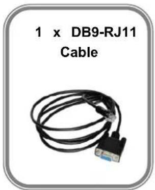 1 x DB9-RJ11 Cable