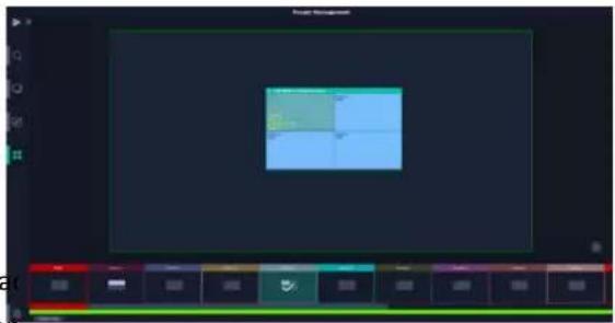 Screenshot of a software interface showing a progress bar with Chinese text and a grid of colored blocks on the right.