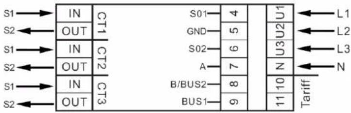 Wago 879-3040 - Anschlussschema 879-3040 (2PU CT) - 1