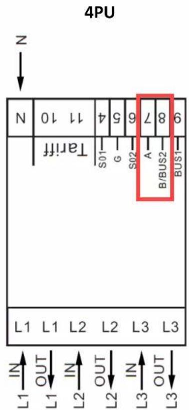 4PU N Z 9 8 7 6 5 4 3 2 1 0 N S01 G S02 A B/BUS2 BUS1 Tariff L1 L1 L2 L2 L3 L3 IN OUT IN OUT IN OUT L1 L1 L2 L2 L3 L3
