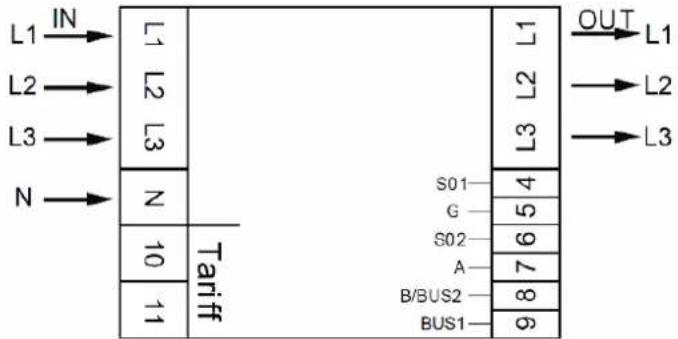 Wago 879-3040 - Anschlussschema 879-3020 (4PS) - 1