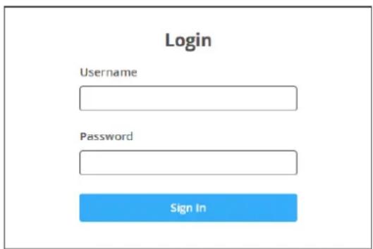 Login Username Password Sign In