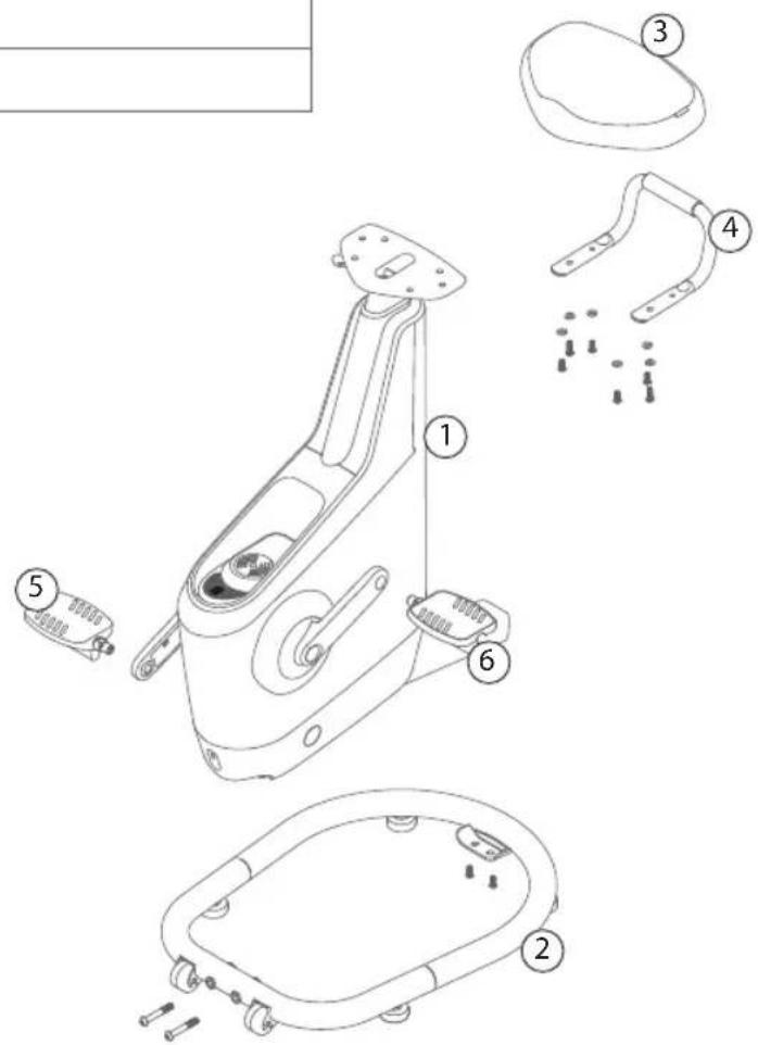Technical diagram of a device's internal components with numbered parts for identification