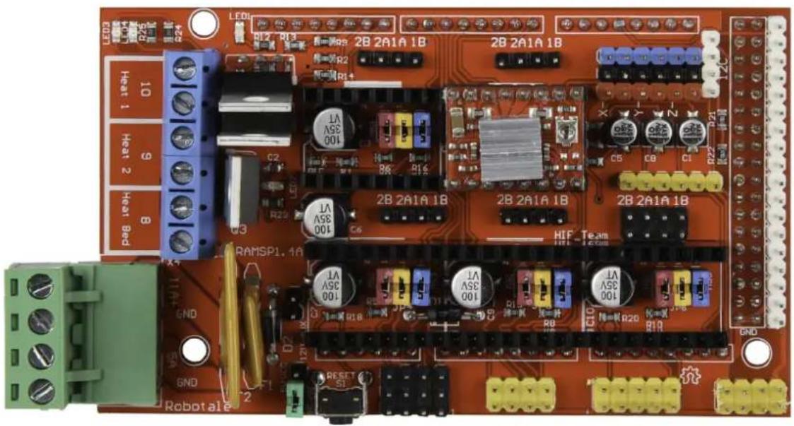 LED1 R12 R13 2B 2A1A 1B 2B 2A1A 1B Heat 1 Heat 2 Heat Bed C2 C3 C4 RAMSP1.1A 6ND 6ND Robotale RESET S1 2B 2A1A 1B 2B 2A1A 1B 2B 2A1A 1B HIF Team R2 R3 R4 R5 R6 R7 R8 R9 R10 R11 R12 R13 R14 R15 R16 R17 R18 R19 R20 R21 R22