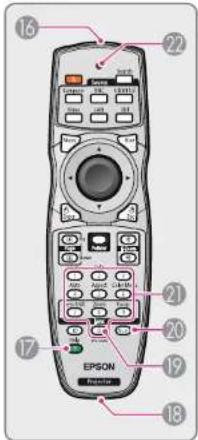 16 22 21 20 17 EPSON Remote 19 18