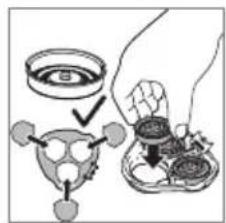 Diagram illustrating a procedure for eye examination, showing steps from eye to mask and magnified view.