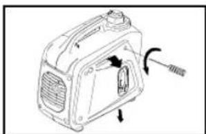 Technical line drawing of a mechanical device with no visible text or symbols