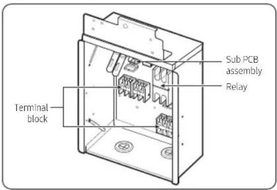 Sub PCB assembly Relay Terminal block