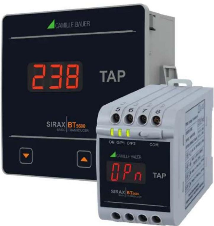CAMILLE BAUER 238 TAP SIRAX BT5600 BASIC TRANSDUCER ON O/P1 O/P2 COM CAMILLE BAUER DPn TAP SIRAX BT5600 BASIC TRANSDUCER