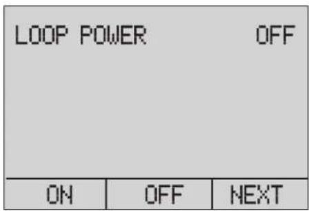LOOP POWER OFF ON OFF NEXT